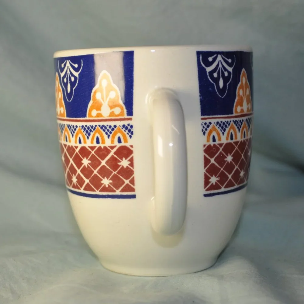 *BOGO mugs* 14 oz mug pier 1 floral vizcaya (w1540)